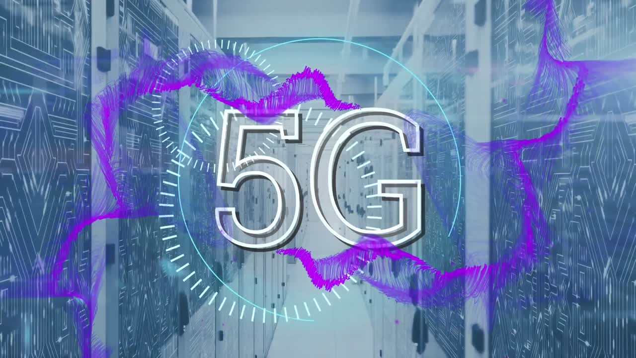 모양의 애니메이션과 서버  ⁇ 에서 5g 텍스트
