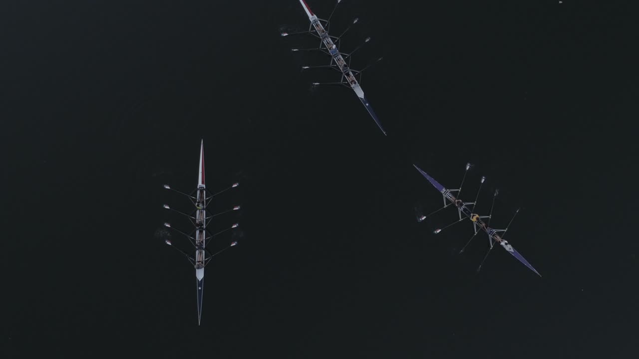 텍사스 주 오스틴의 콜로라도 강에서 노 젓는 배