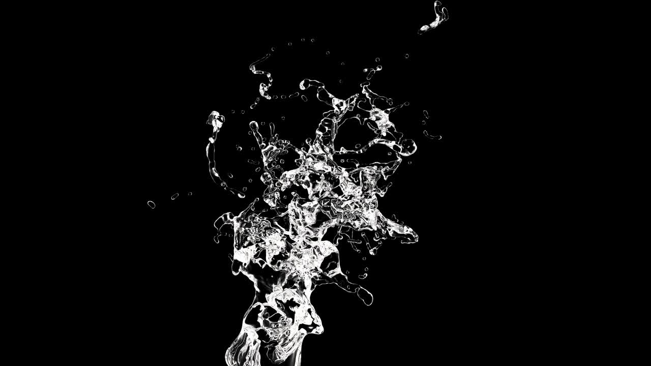 검은 바탕에 물 어리 4k