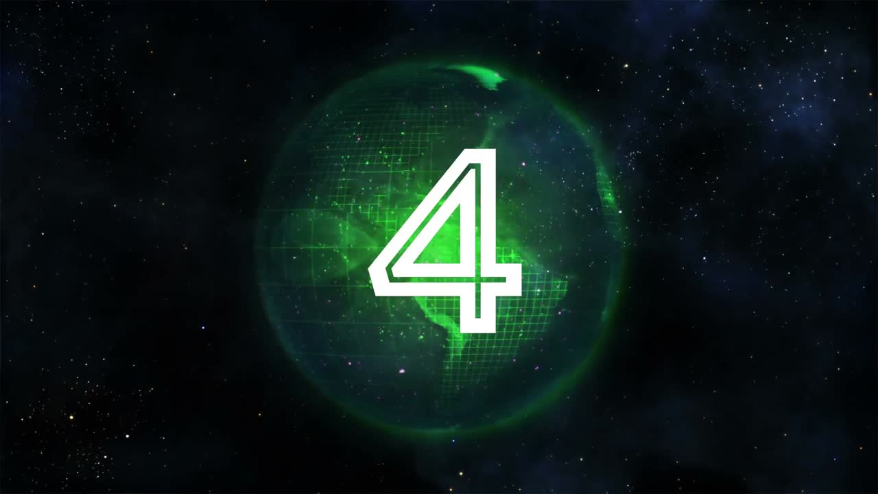Animated countdown video