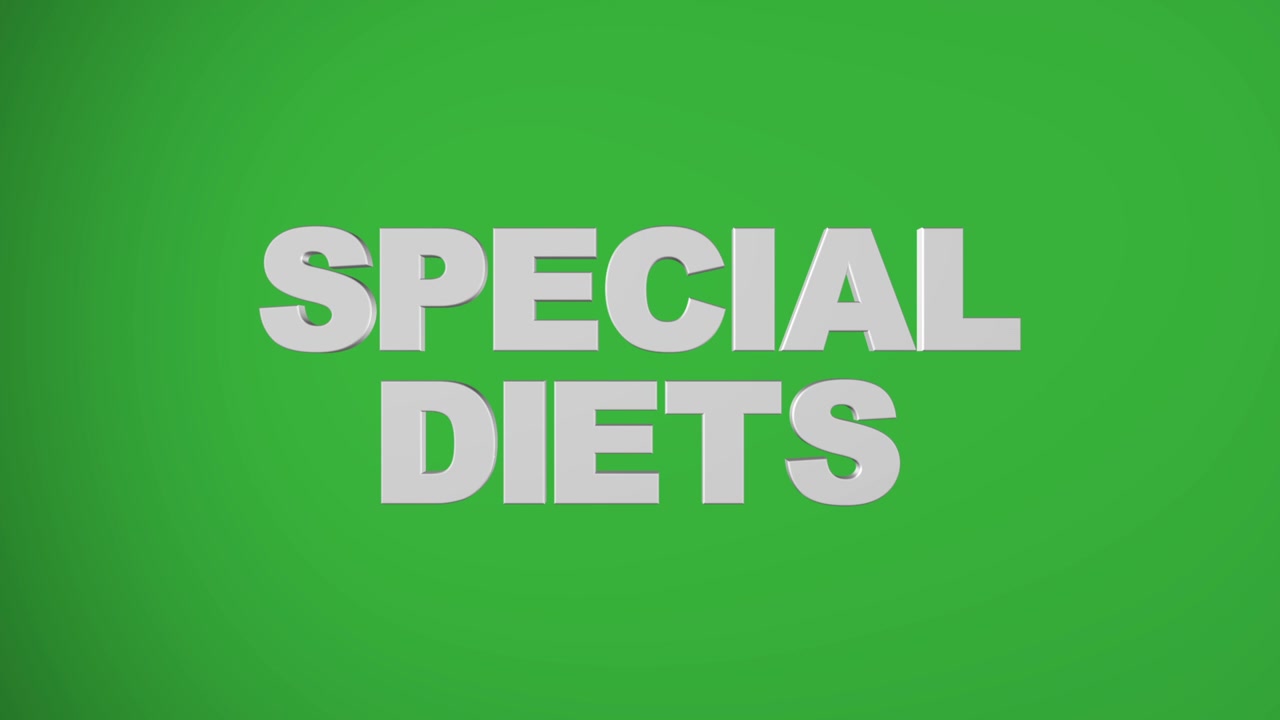 "SPECIAL DIETS" 3D graphic