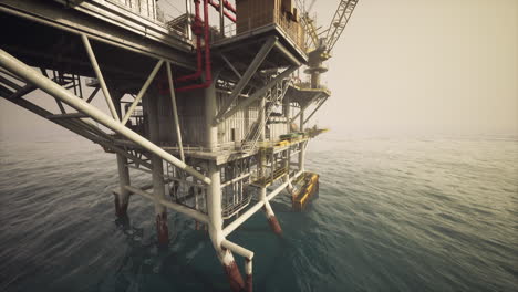 oil rig in the ocean