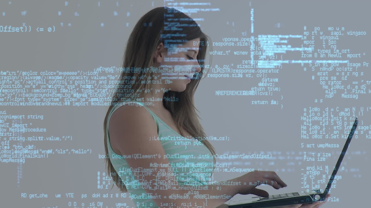 animación de estudiantes sentados y de pie junto a un escritorio sobre una red de conexiones en el fondo.