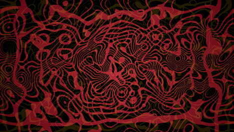 black and red background of abstract and psychedelic liquid forms