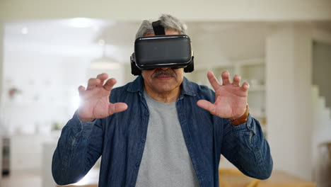 Old-man,-virtual-reality-and-action-with-video