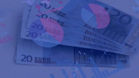 Animation-of-financial-data-processing-over-euro-currency-bills