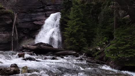 waterfall and creek rapids in st