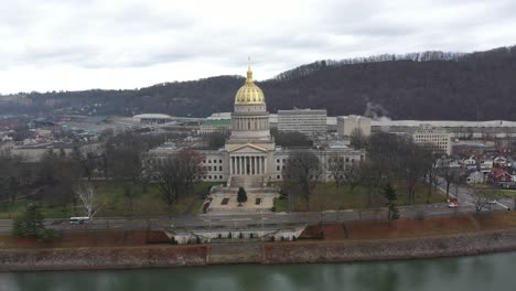 Capital-of-West-Virginia-Aerial-4K