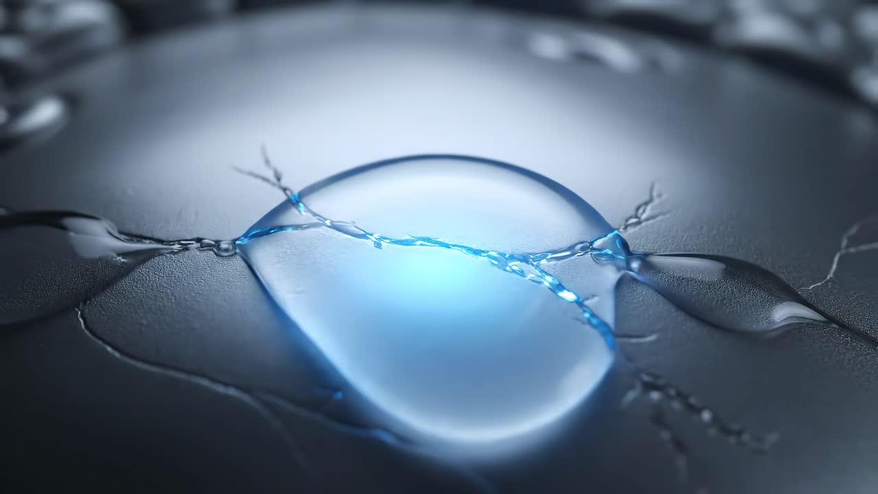 Abstract Water Drop Macro