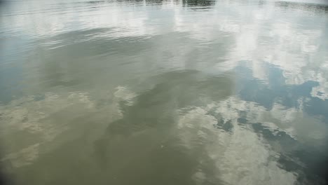 water surface on the water of the river in the wind. background, texture