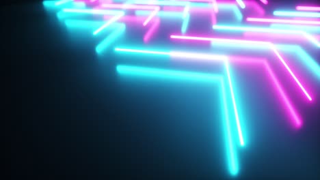 patrón geométrico de neón
