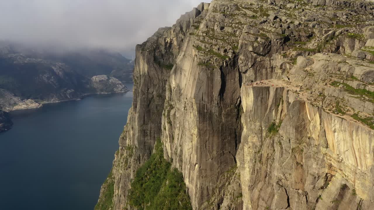 Luftoptagelser Prædikestolen Preikestolen Smuk natur Norge