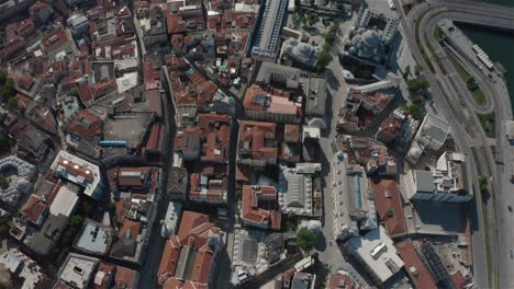 vista aérea de la península histórica de estambul. imágenes en 4k en turquía