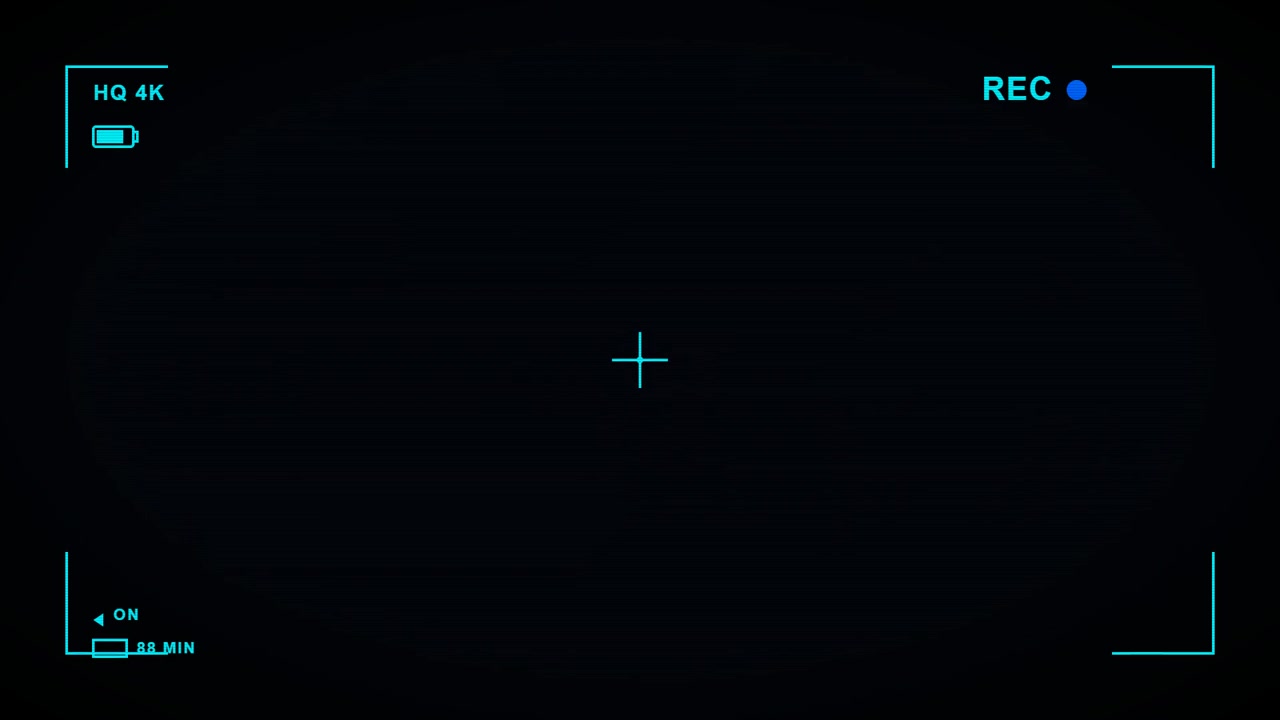 Digital Camera Viewfinder Interface Overlay with Recording Indicator