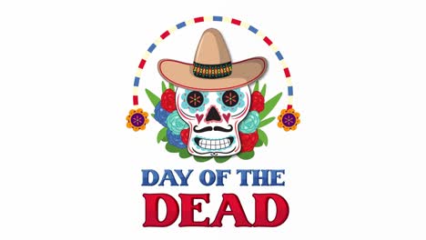 animated sequence revealing day of the dead theme