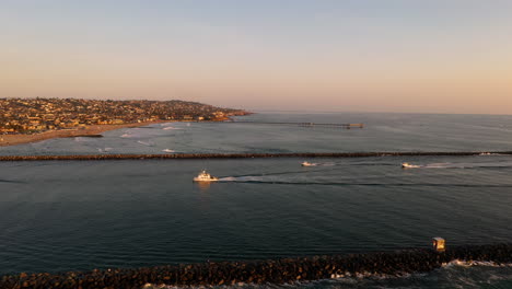 fishing boats return home in san diego