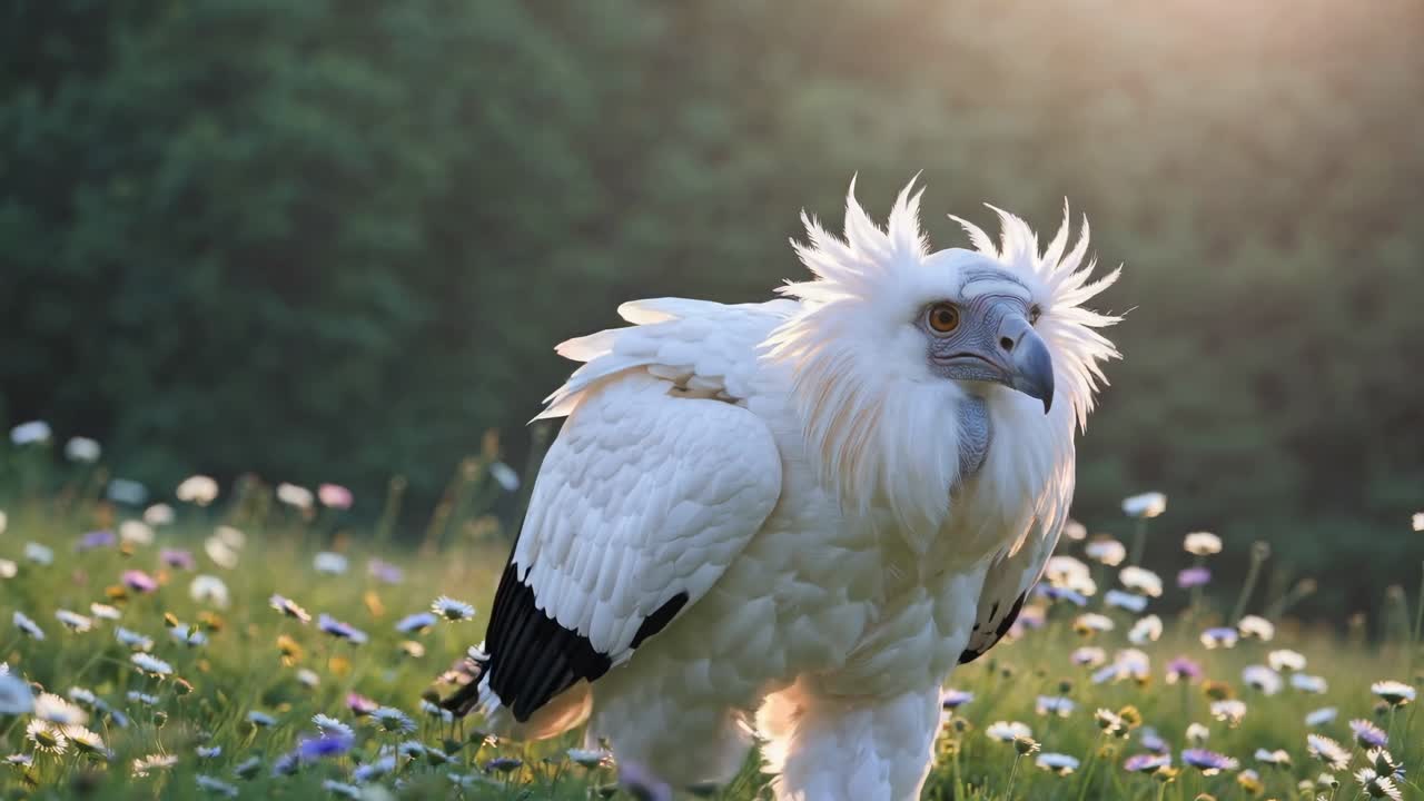 White Bird in a Field