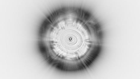 patrón circular abstracto en escala de gris
