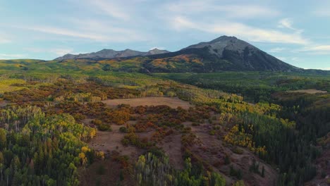 aspens turning on kebler pass, colorado