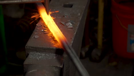 blacksmith metal forging in 4k