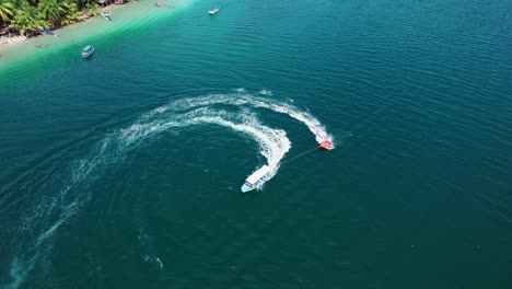 top shot of boats drive on estrella beach