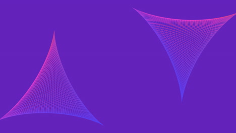 abstract art vibrant triangles on purple background