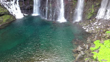 grand galet falls at the cascade langevin on the island of réunion