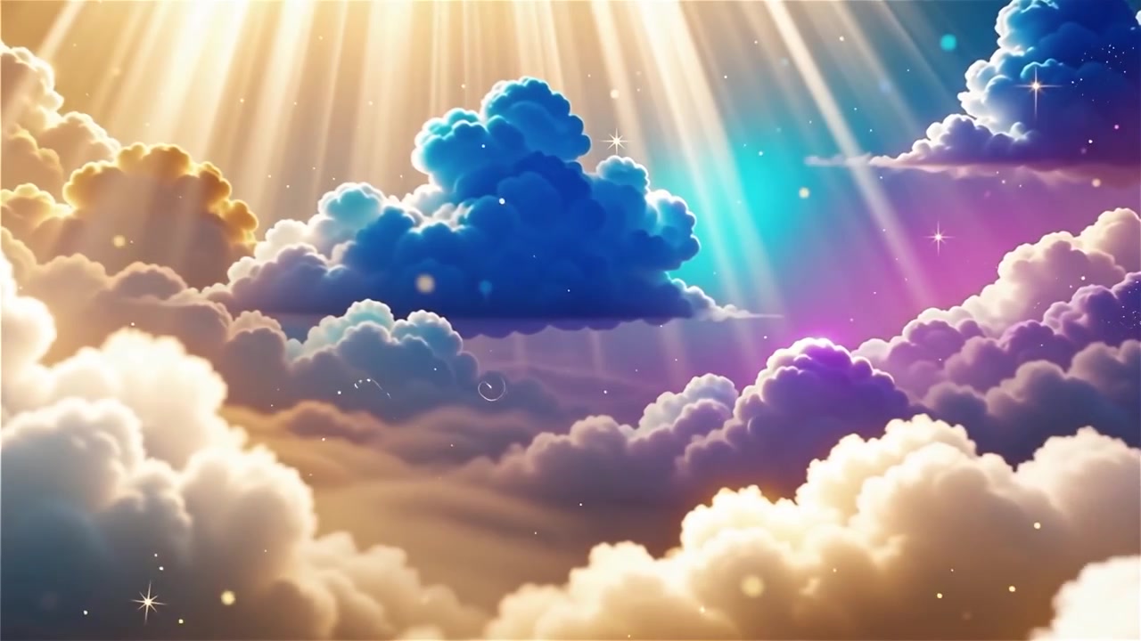 Christian Heavenly Light Worship Background