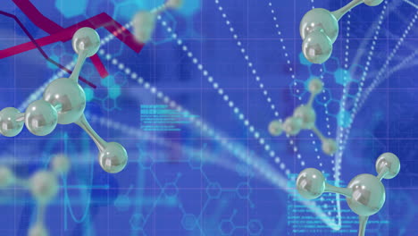 Animation-Schwebender-Moleküle-Und-Datenverarbeitung-über-DNA-Strang