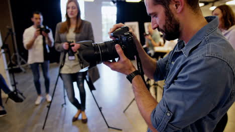 photography workshop in a studio