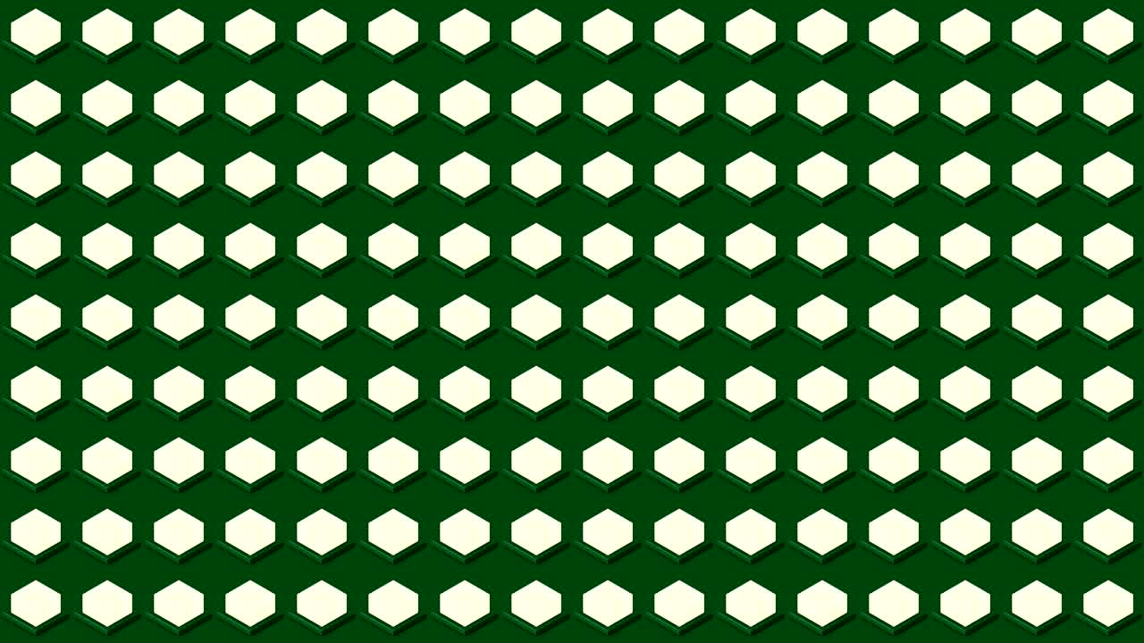 Abstract isometric background cubes lights bulbs flashing