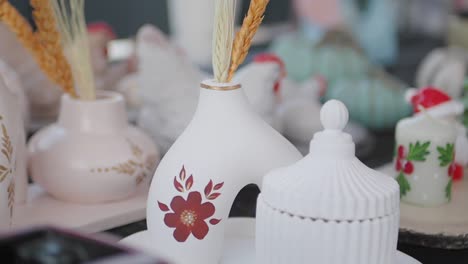 hand-painted pottery and decorative items