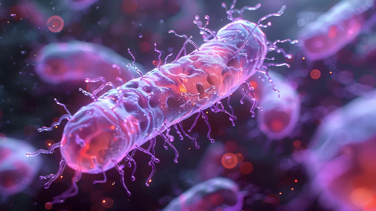 Vibrant Microscopic Organisms