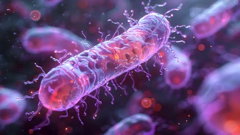 vibrant microscopic organisms