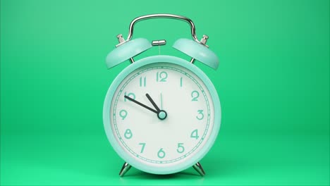 el tiempo transcurre, el despertador azul muestra el transcurso del tiempo.