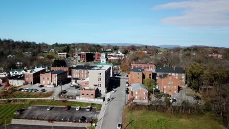 abingdon virginia aerial push in in 4k