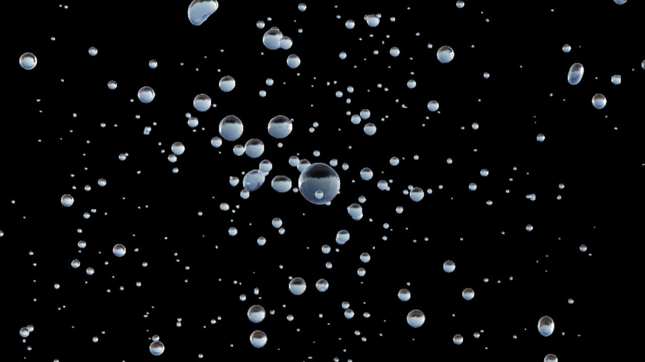 추상적인 3d 액체 시레이션