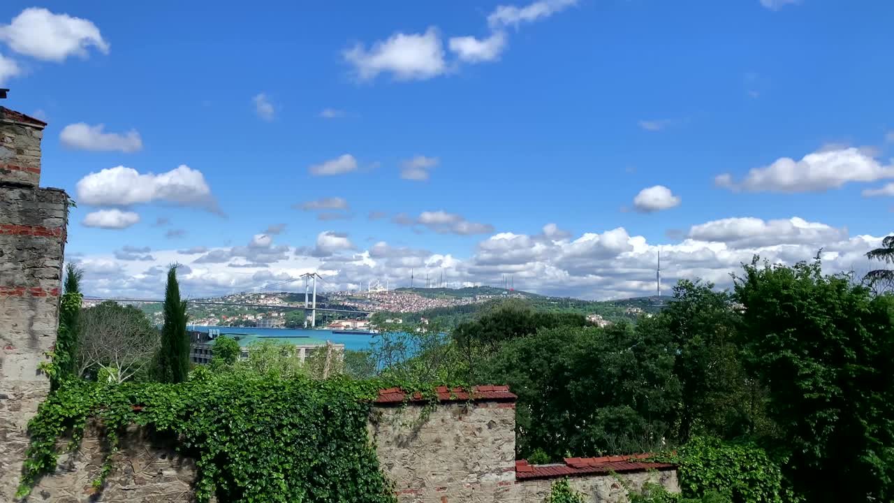 이스탄불 보스포루스 다리 (istanbul bosphorus bridge on a cloudy day) 4k, 15 7 순교자 다리 (temuz seyitler köprüsü)