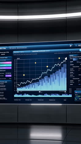 digital data visualization displaying trends and analytics