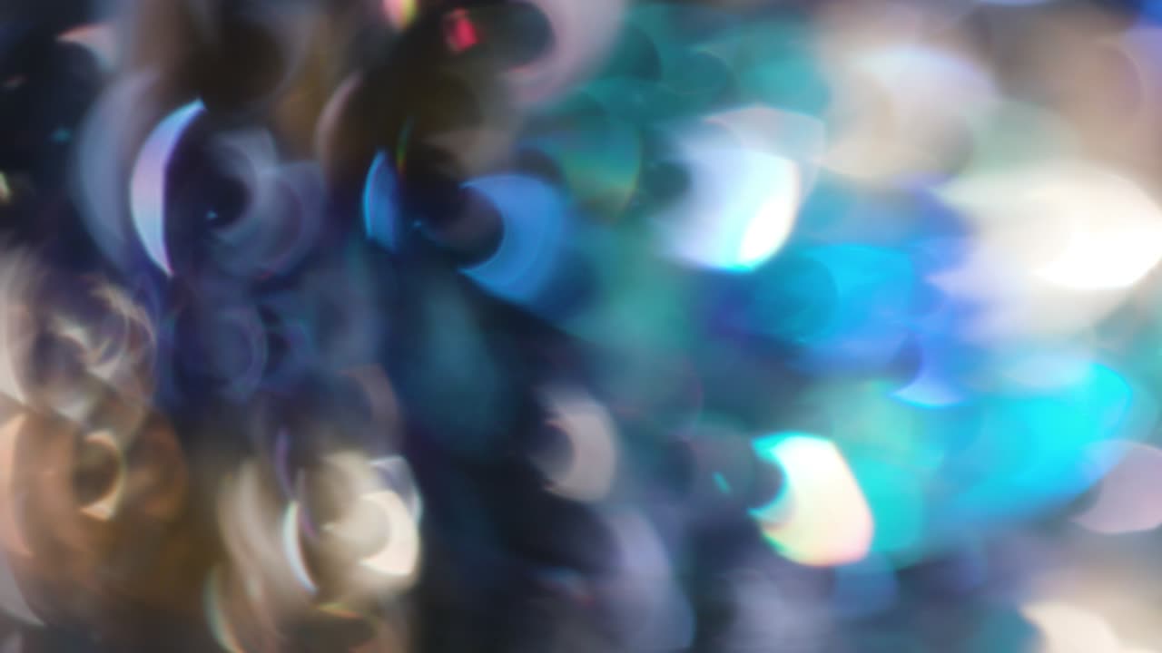 la rotación de los círculos bokeh en el sentido de las agujas del reloj