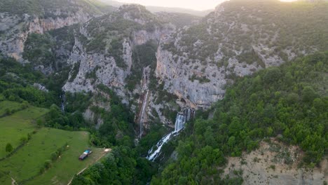 ujevara e sotires waterfalls near the village of progonat