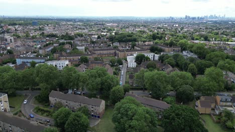 council houses walthamstow east london uk drone,aerial