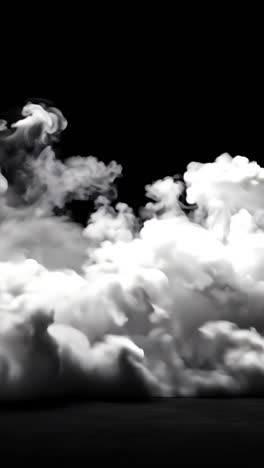 a black and white photo of a cloud of smoke. the smoke is thick and billowing, creating a sense of mystery and intrigue. the image evokes a feeling of uncertainty and unease