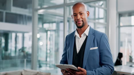 portrait of a confident businessman in an office