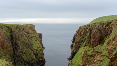 tilt up time lapse on coastal erosion in scottish highlands