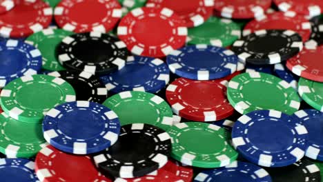 pile of various poker chips