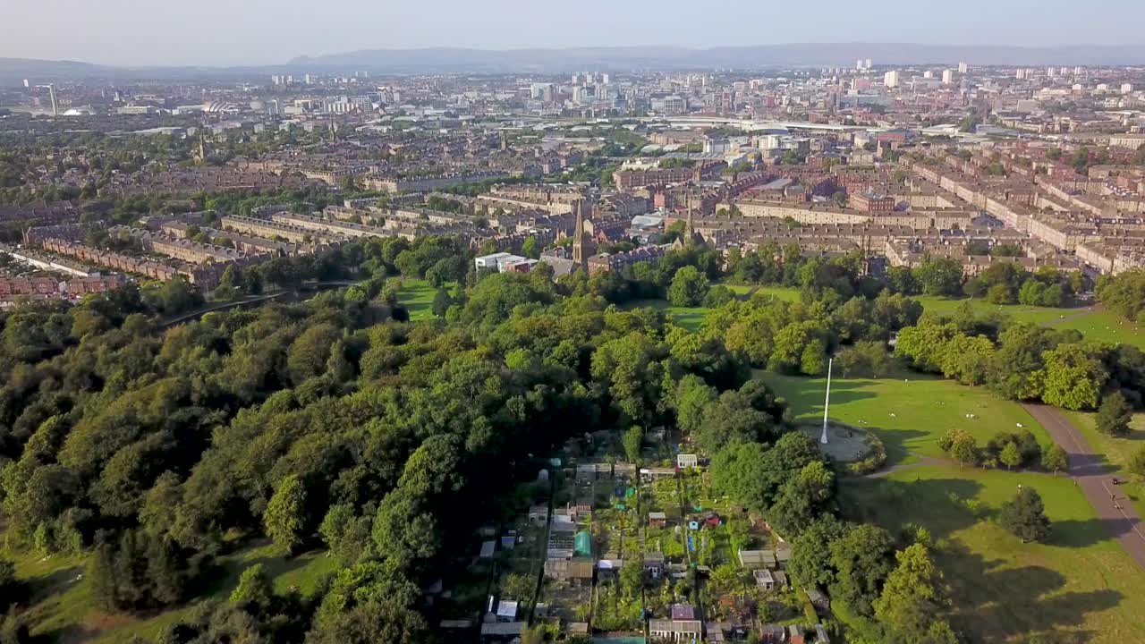 volar sobre las asignaciones del parque queens de glasgow