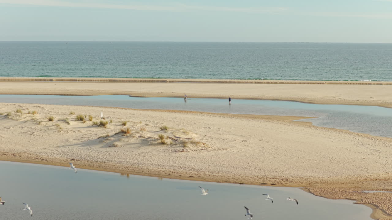 Empty Beach at Cacela Velha Ria Formosa Algarve Portugal