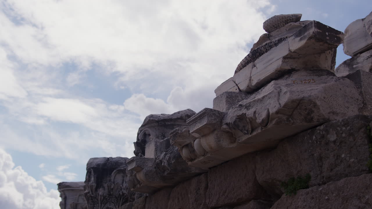An ancient cornice in Pergamum
