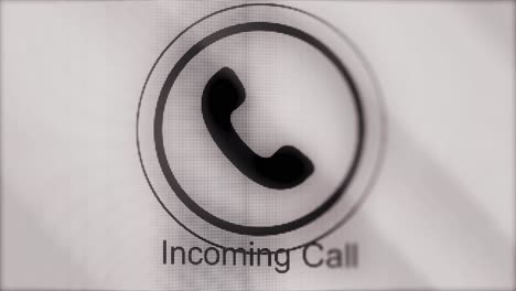 incoming call on a phone screen